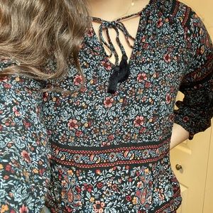 Floral long sleeve shirt